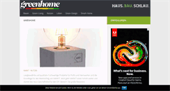 Desktop Screenshot of greenhome.de